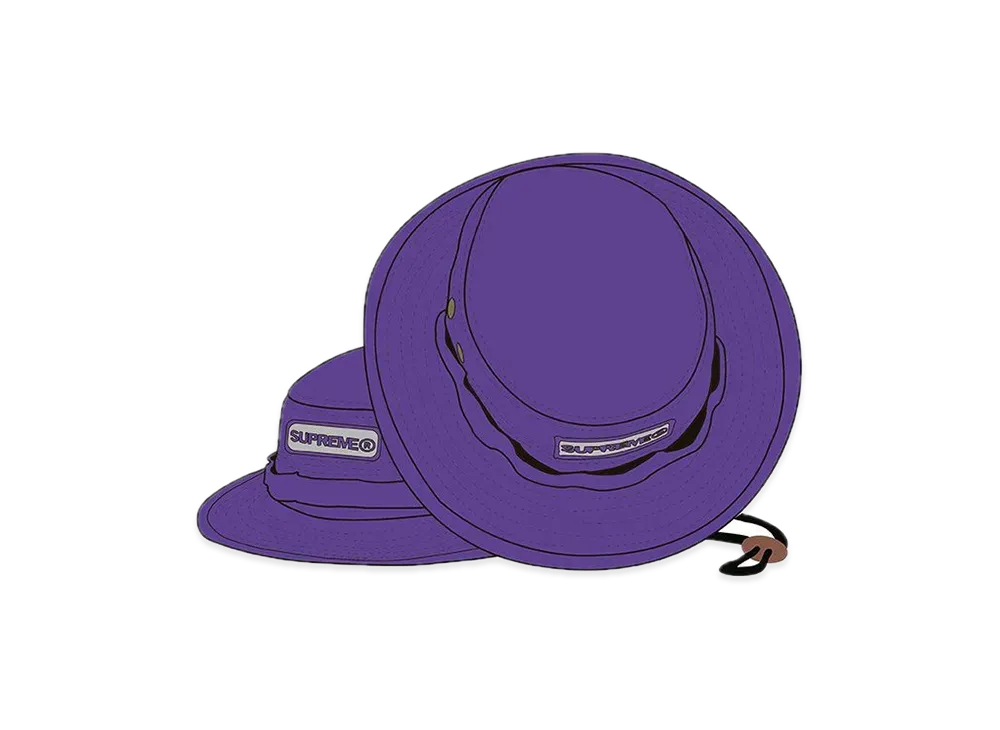 Supreme Reflective Patch Boonie "Purple"