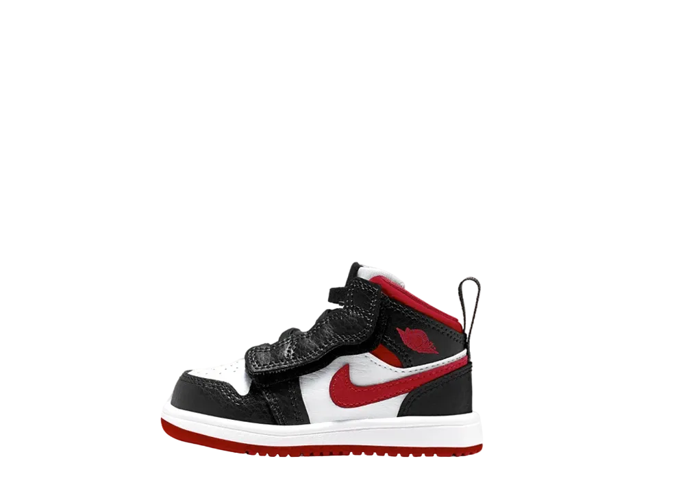 Nike TD Jordan 1 Mid "White/Gym Red/Black"