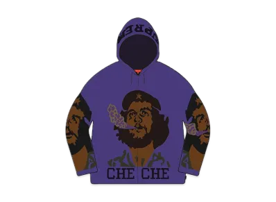 Supreme Che Hooded Zip Up Sweater "Purple"