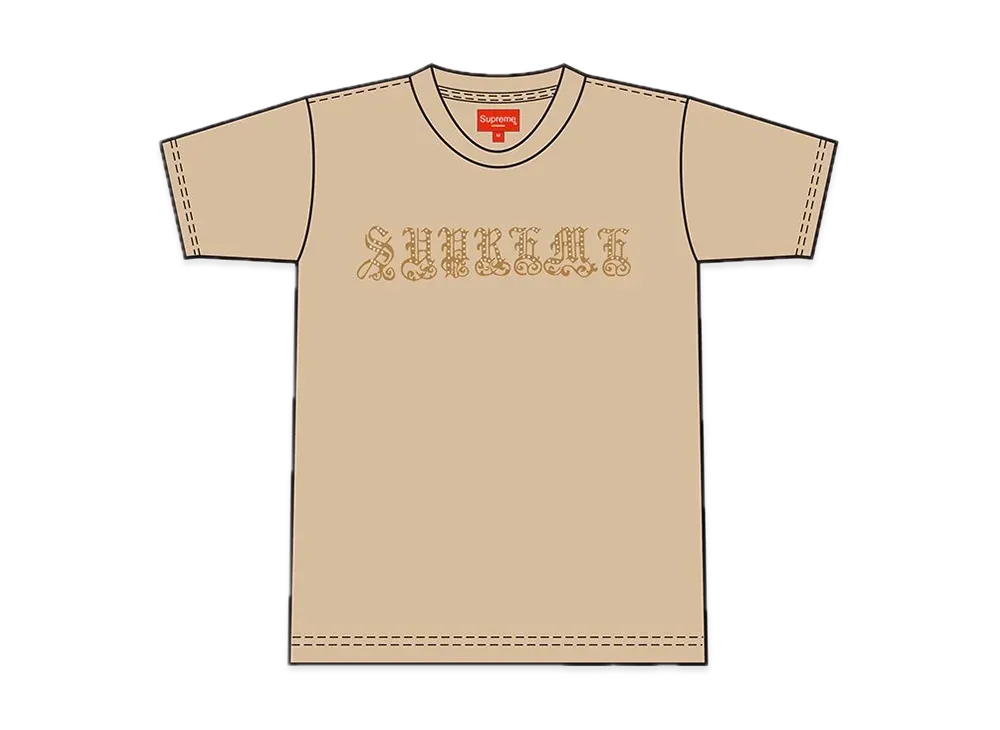 Supreme Old English Rhinestone S/S Top 