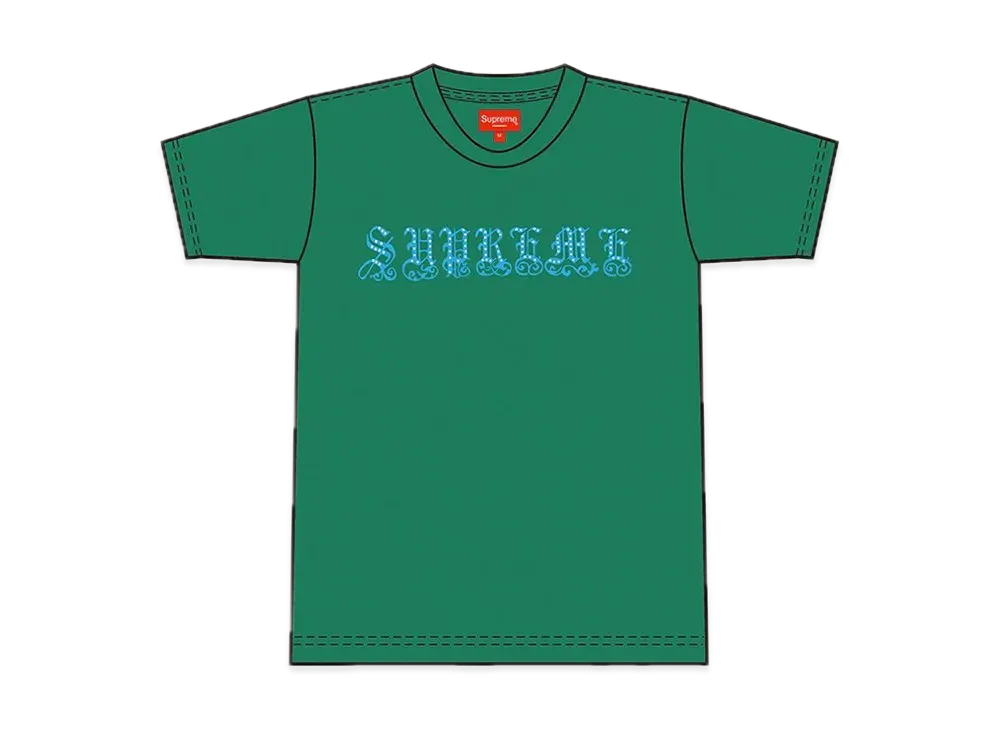 Supreme Old English Rhinestone S/S Top 