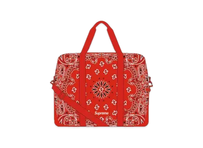 Supreme Bandana Tarp Large Duffle Bag "Red"