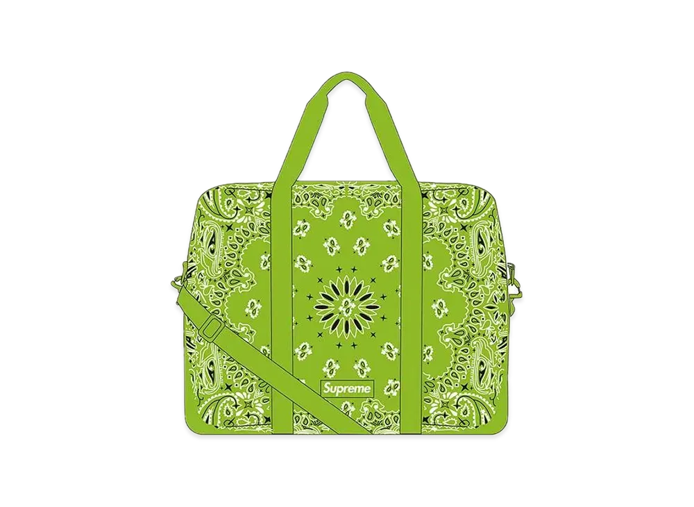 Supreme Bandana Tarp Large Duffle Bag "Green"