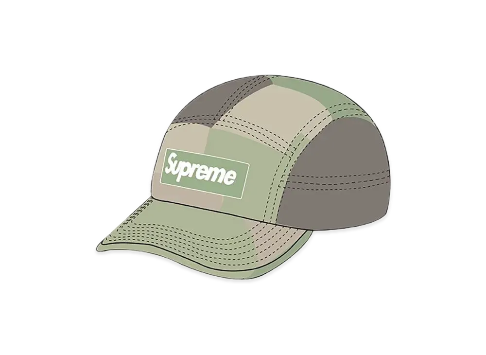 Supreme Reflective Dyed Camp Cap "Green"