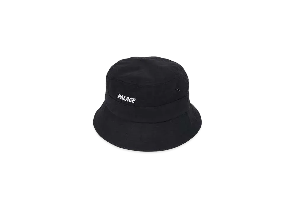 PALACE Web Strap Bucket Hat "Black"