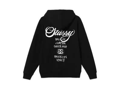 Stussy WORLD TOUR HOODIE "Black"