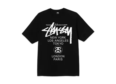 Stussy WORLD TOUR TEE "Black"