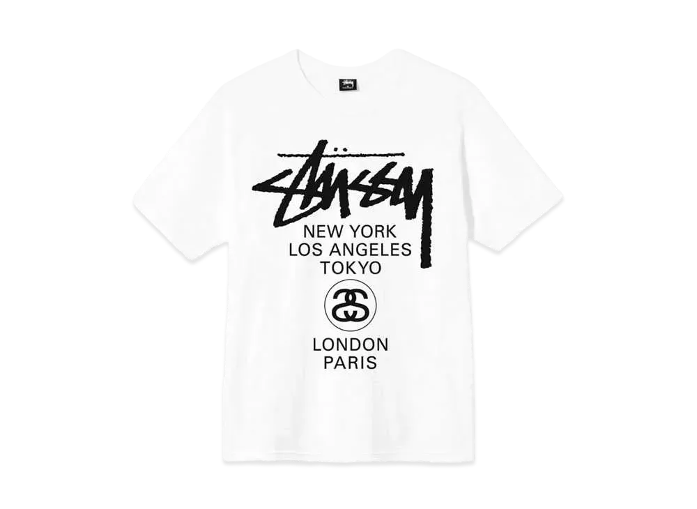 Stussy WORLD TOUR TEE "White"