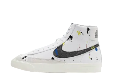 NIKE BLAZER MID '77 "PAINT SPLATTER" WHITE/BLACK