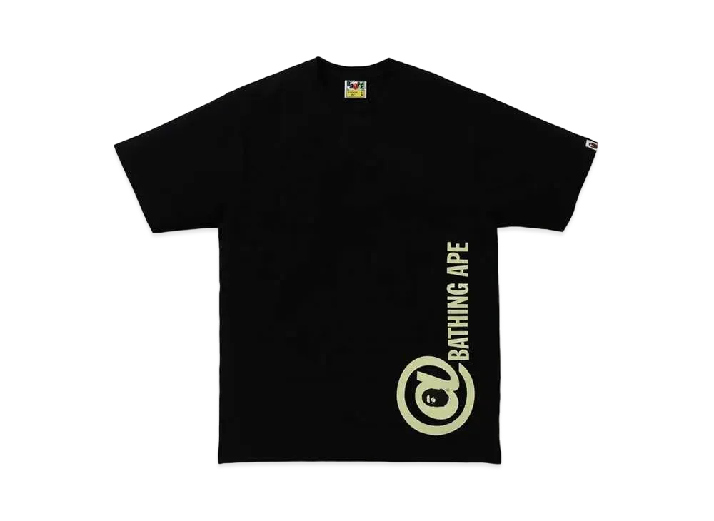 A BATHING APE PUNCTUATION TEE 2 "Black"