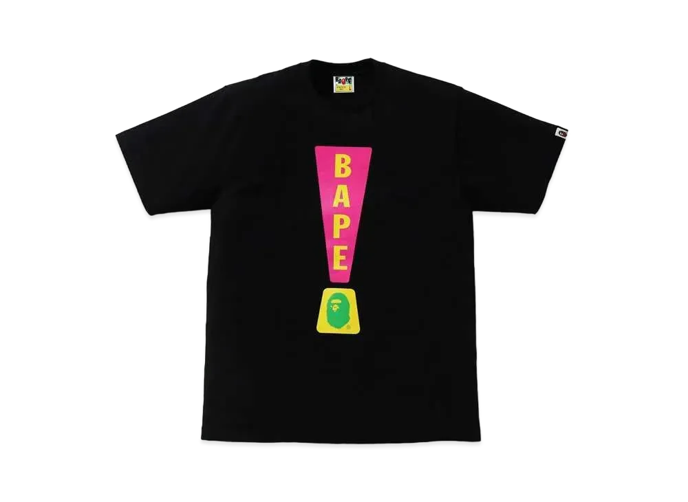 A BATHING APE PUNCTUATION TEE 4 "Black"