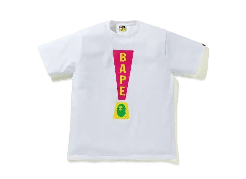A BATHING APE PUNCTUATION TEE 4 "White"