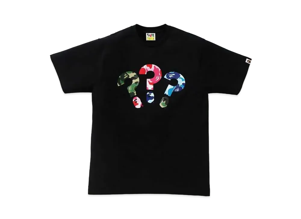 A BATHING APE PUNCTUATION TEE 6 "Black"