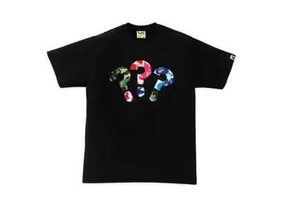 A BATHING APE PUNCTUATION TEE 6 "Black"