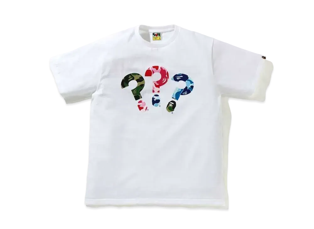 A BATHING APE PUNCTUATION TEE 6 "White"