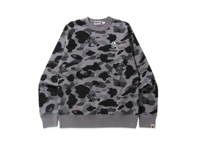A BATHING APE URSUS CAMO CREWNECK "Black"