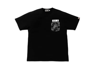 A BATHING APE URSUS CAMO POCKET TEE "Black"