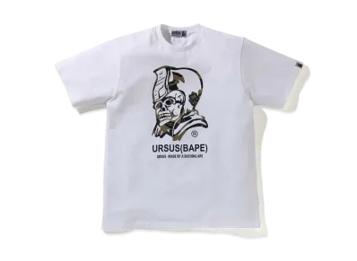 A BATHING APE URSUS CAMO TRADEMARK TEE "White"