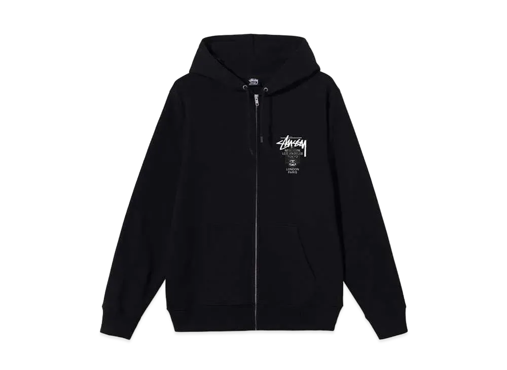 Stussy DSM WORLD TOUR ZIP HOOD 