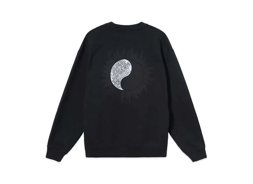 Stussy x Our Legacy SUN PIG DYED CREW "Black"