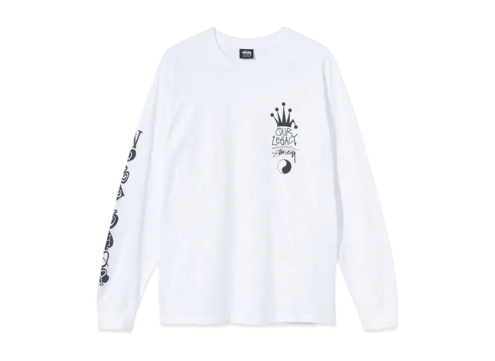 Stussy x Our Legacy CROWN LS TEE "White"