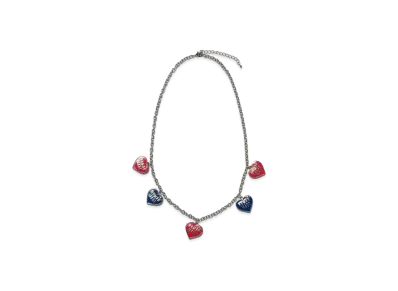 HUMAN MADE HEART NECKLACE "Red/Blue"