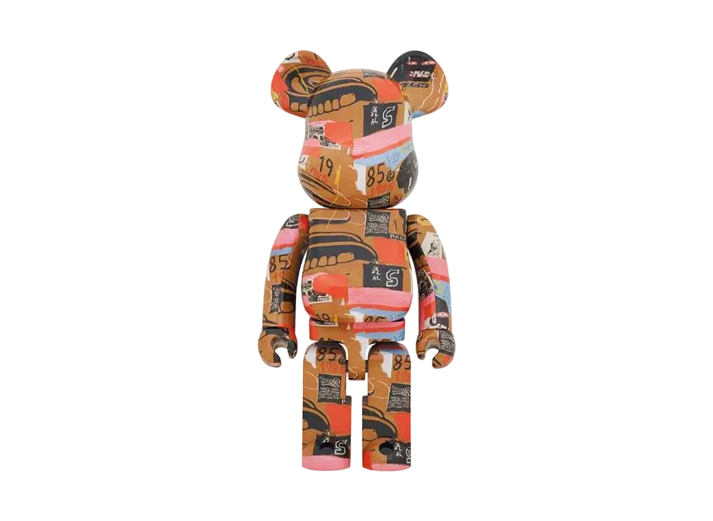 Bearbrick Andy Warhol × JEAN-MICHEL BASQUIAT #2 1000%
