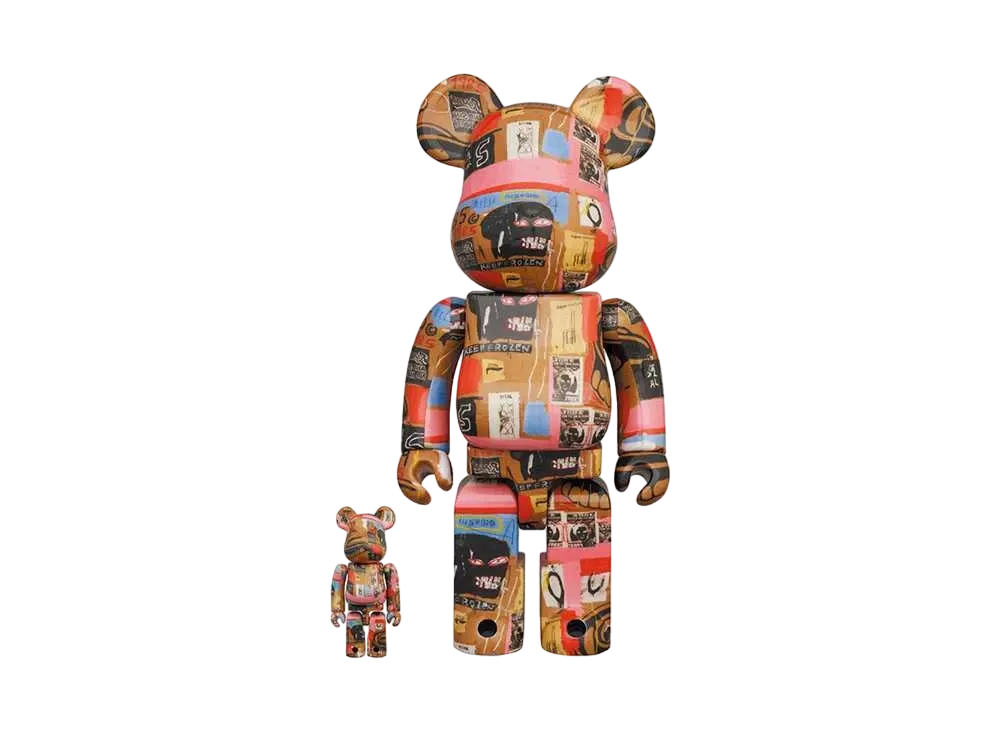 Bearbrick Andy Warhol × JEAN-MICHEL BASQUIAT #2 100% & 400%