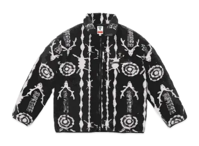 Supreme / SOUTH2 WEST8 Fleece Jacket "Black/White"