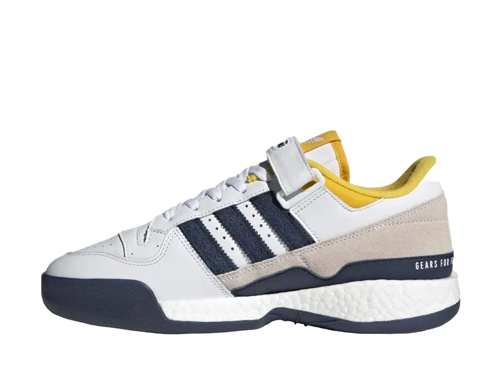 HUMAN MADE × adidas CONSORTIUM FORUM LOW "HAZY YELLOW/COLLEGE NAVY"