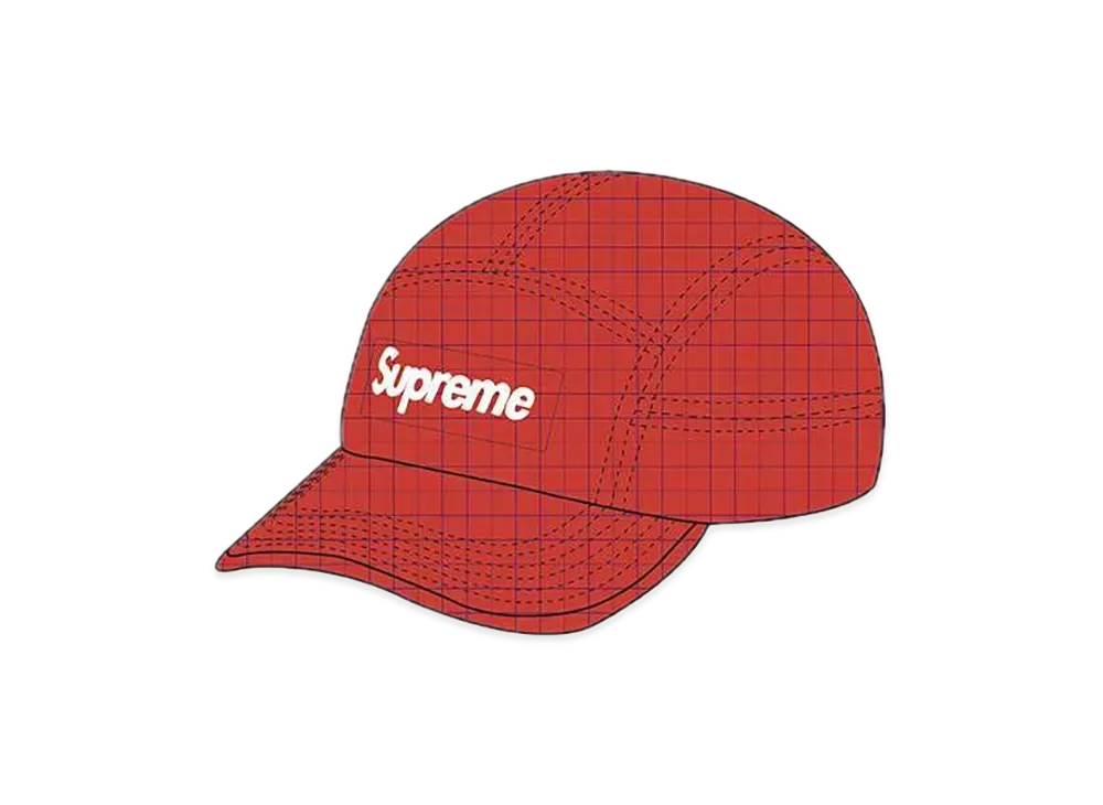Supreme 2-Tone Ripstop Camp Cap "Red"