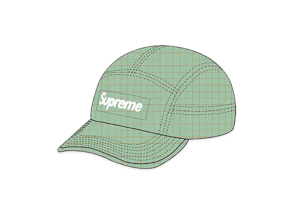 Supreme 2-Tone Ripstop Camp Cap "Pale Aqua"