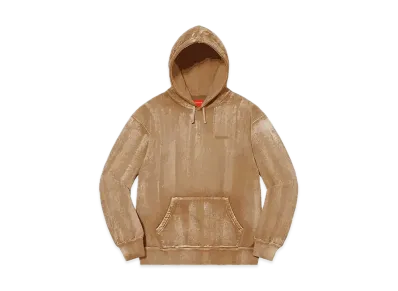 Supreme Brush Stroke Hooded Sweatshirt "Tan"