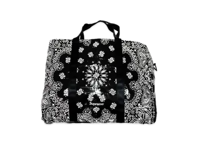 Supreme Bandana Tarp Large Duffle Bag "Black"