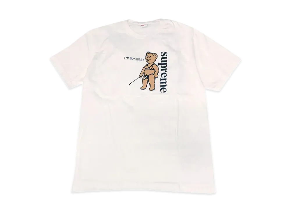 シュプリーム ノット ソーリー Tシャツ "ホワイト"