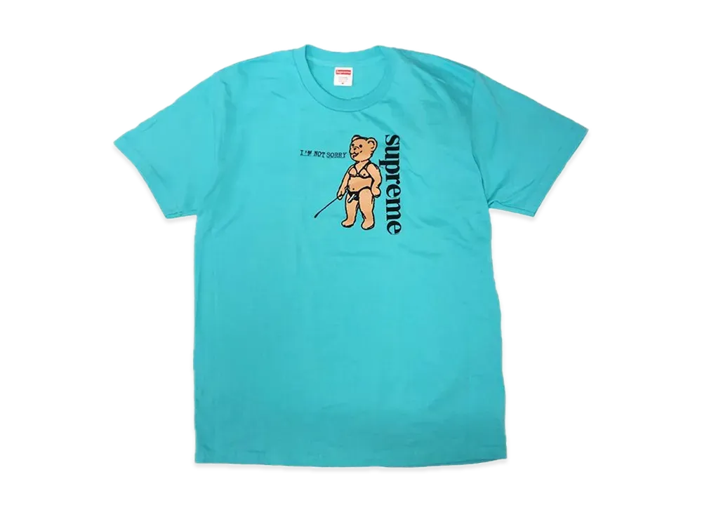Supreme Not Sorry Tee "Light Teal"