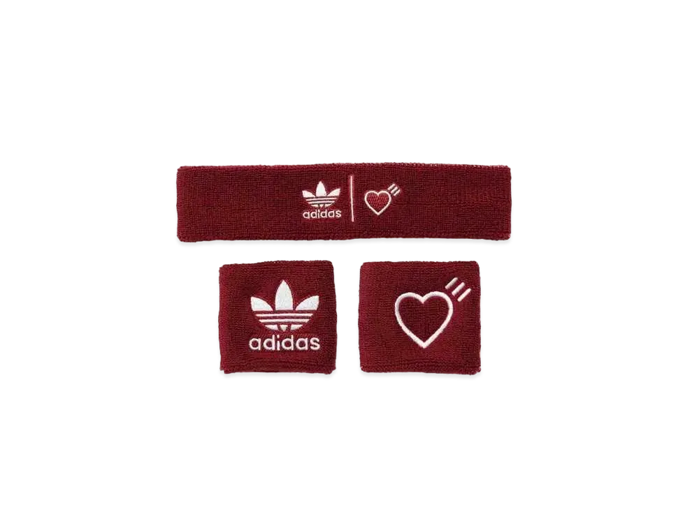 HUMAN MADE adidas Wristbands and Headband "Red"