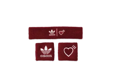 HUMAN MADE adidas Wristbands and Headband "Red"
