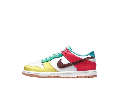Nike GS Dunk Low SE Free 99 "Light Chocolate/Roma Green"