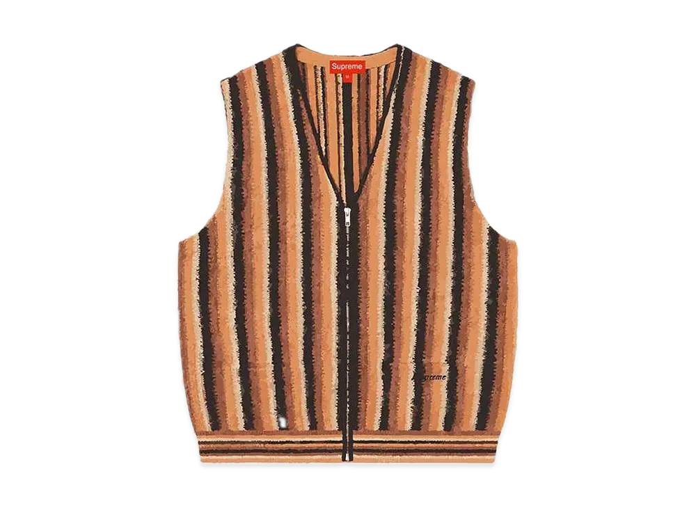 Supreme Stripe Sweater Vest "Brown"