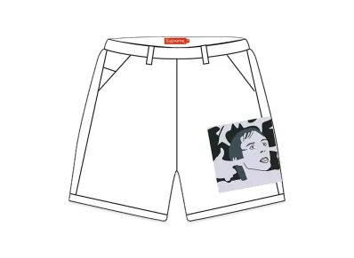 Supreme Iggy Pop Work Short "White"
