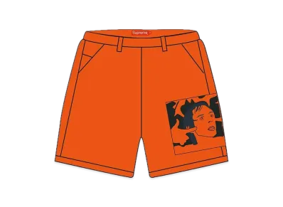 Supreme Iggy Pop Work Short "Orange"
