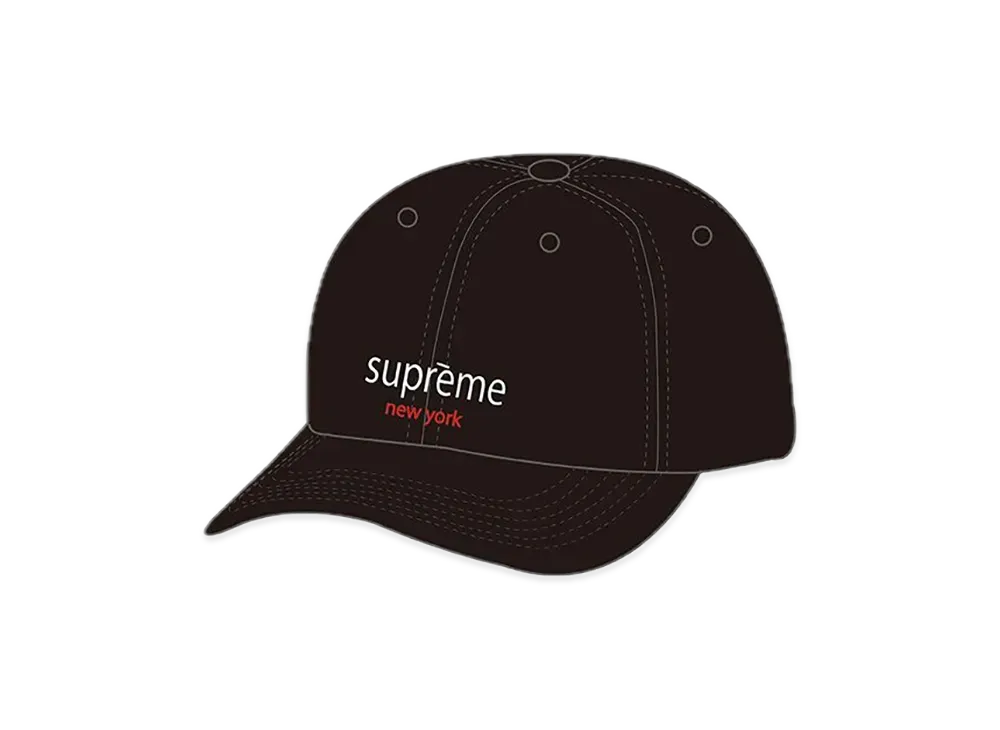 シュプリーム クラシック ロゴ 6パネル "ブラック"