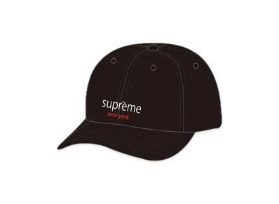 Supreme Classic Logo 6-Panel "Black"