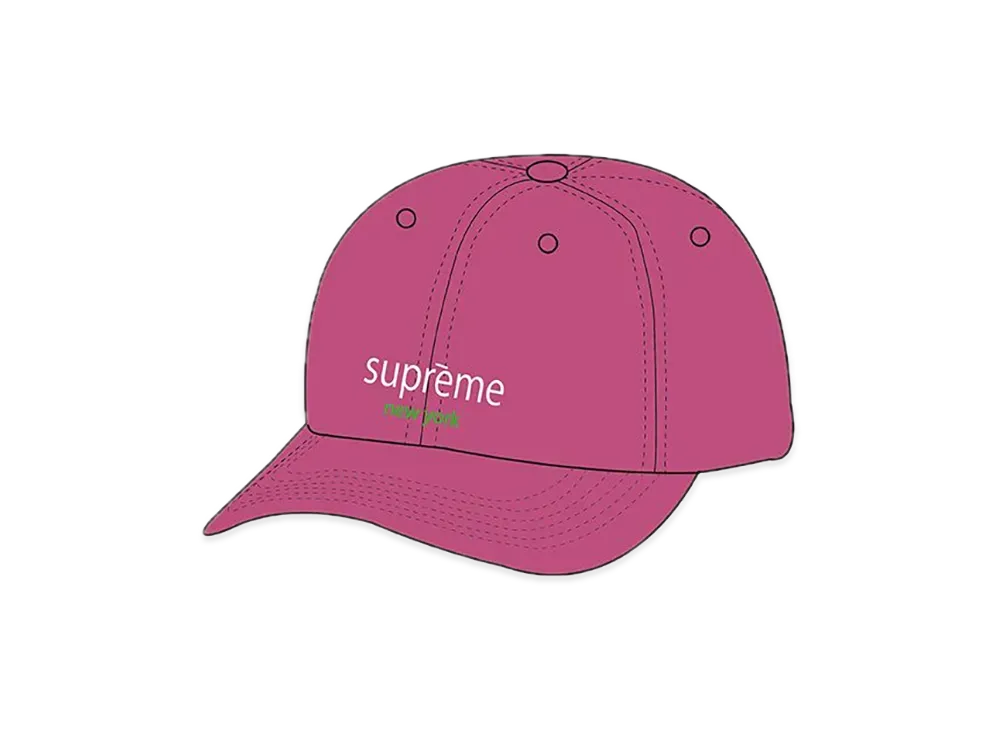 Supreme Classic Logo 6-Panel "Dark Rose"