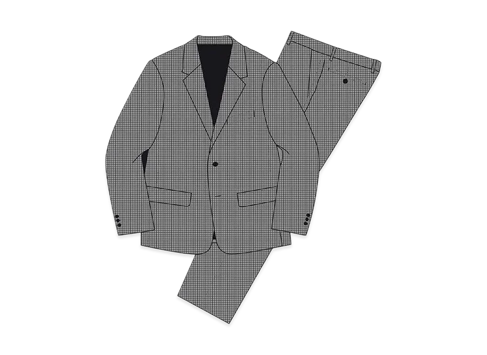 シュプリーム ウール スーツ "ハウンズトゥース"
