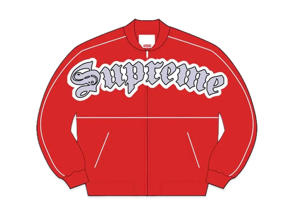 Supreme Twill Old English Varsity Jacket 
