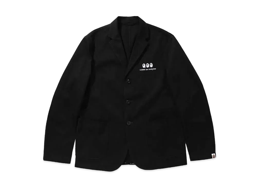 A BATHING APE CDG OSAKA TAILORED JACKET "Black"