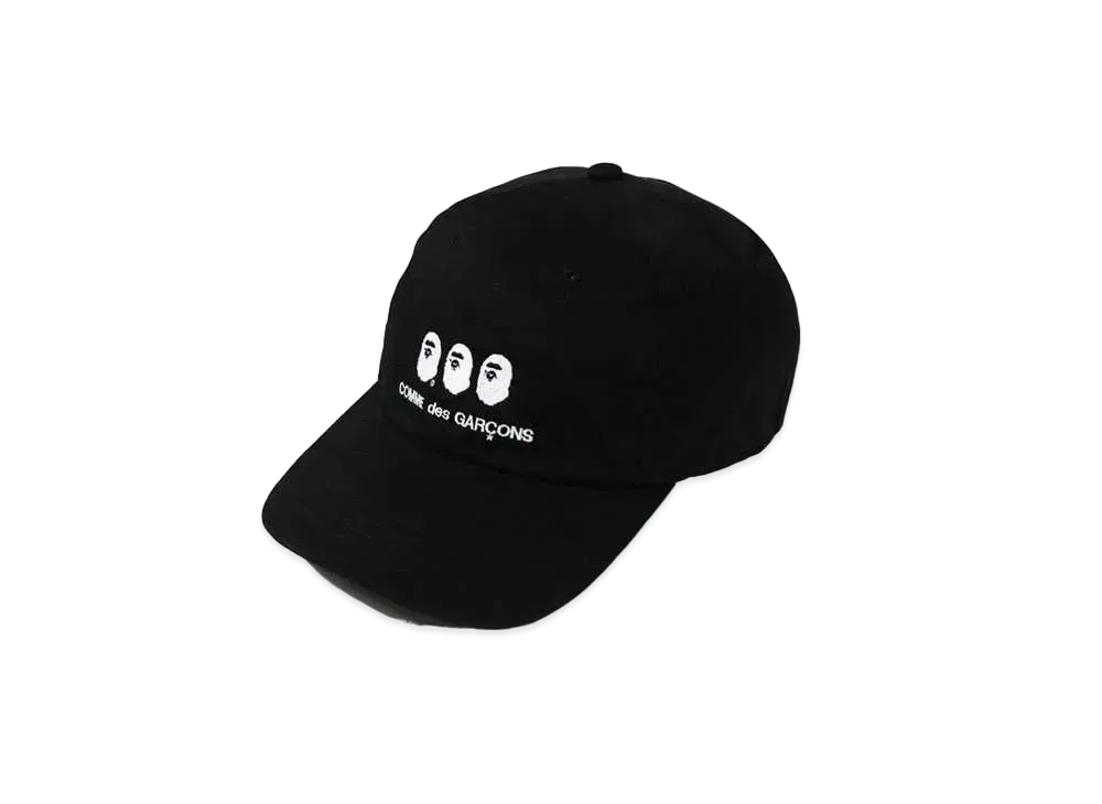A BATHING APE CDG OSAKA PANEL CAP "Black"