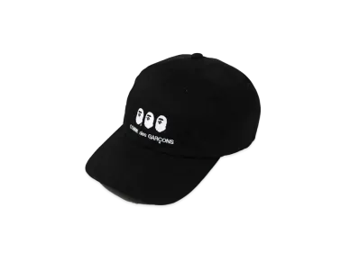 A BATHING APE CDG OSAKA PANEL CAP "Black"